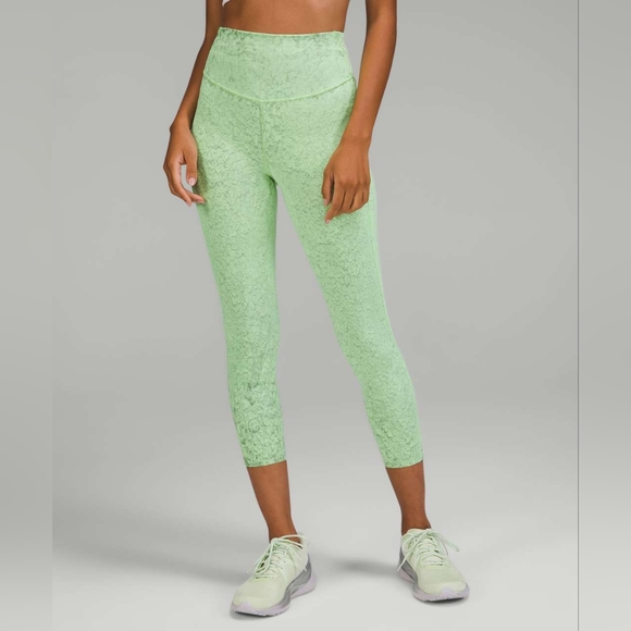 Lululemon Base Pace High-Rise Running Tight 25" City Grit Green Multi - Picture 2 of 12